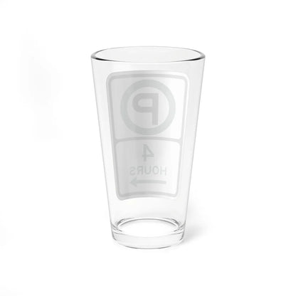 PBOT Road sign P3805R (Oregon) (Road Sign) Pint Glass 16oz - Go Mug Yourself