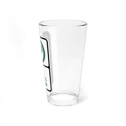 PBOT Road sign P3805R (Oregon) (Road Sign) Pint Glass 16oz - Go Mug Yourself