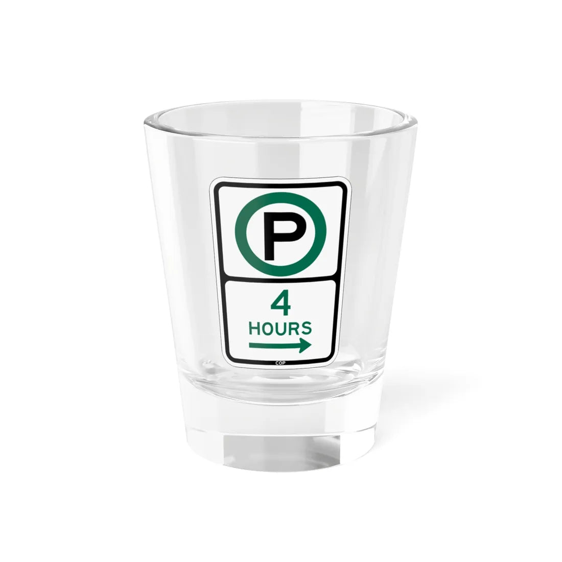PBOT Road sign P3805R (Oregon) (Road Sign) Shot Glass 1.5oz 1.5oz - Go Mug Yourself