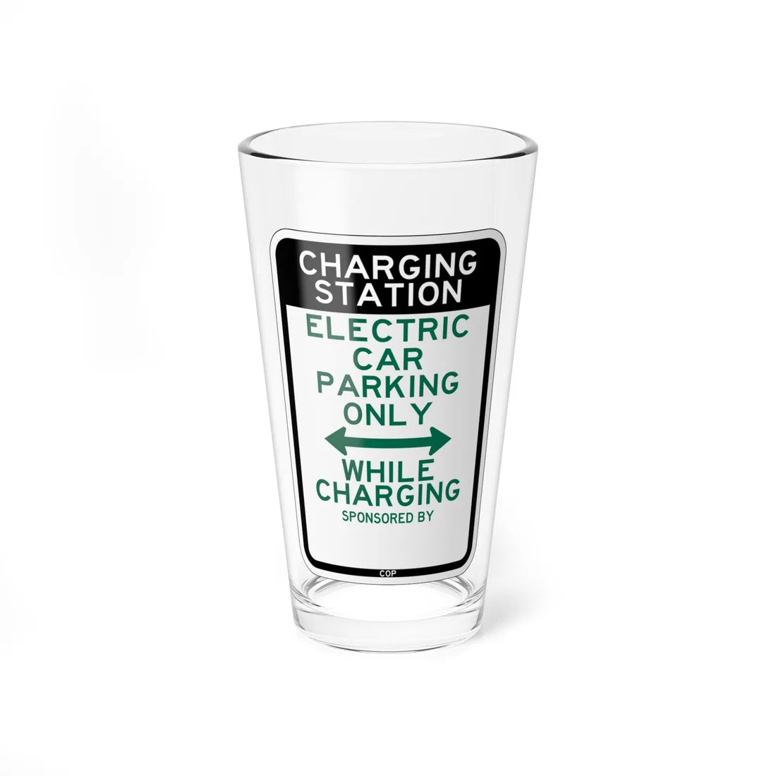 PBOT Road sign P3960 (Oregon) (Road Sign) Pint Glass 16oz 16oz - Go Mug Yourself