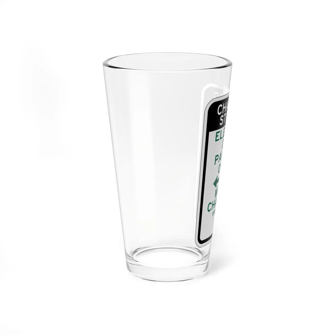 PBOT Road sign P3960 (Oregon) (Road Sign) Pint Glass 16oz - Go Mug Yourself