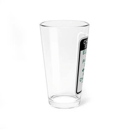 PBOT Road sign P3960 (Oregon) (Road Sign) Pint Glass 16oz - Go Mug Yourself