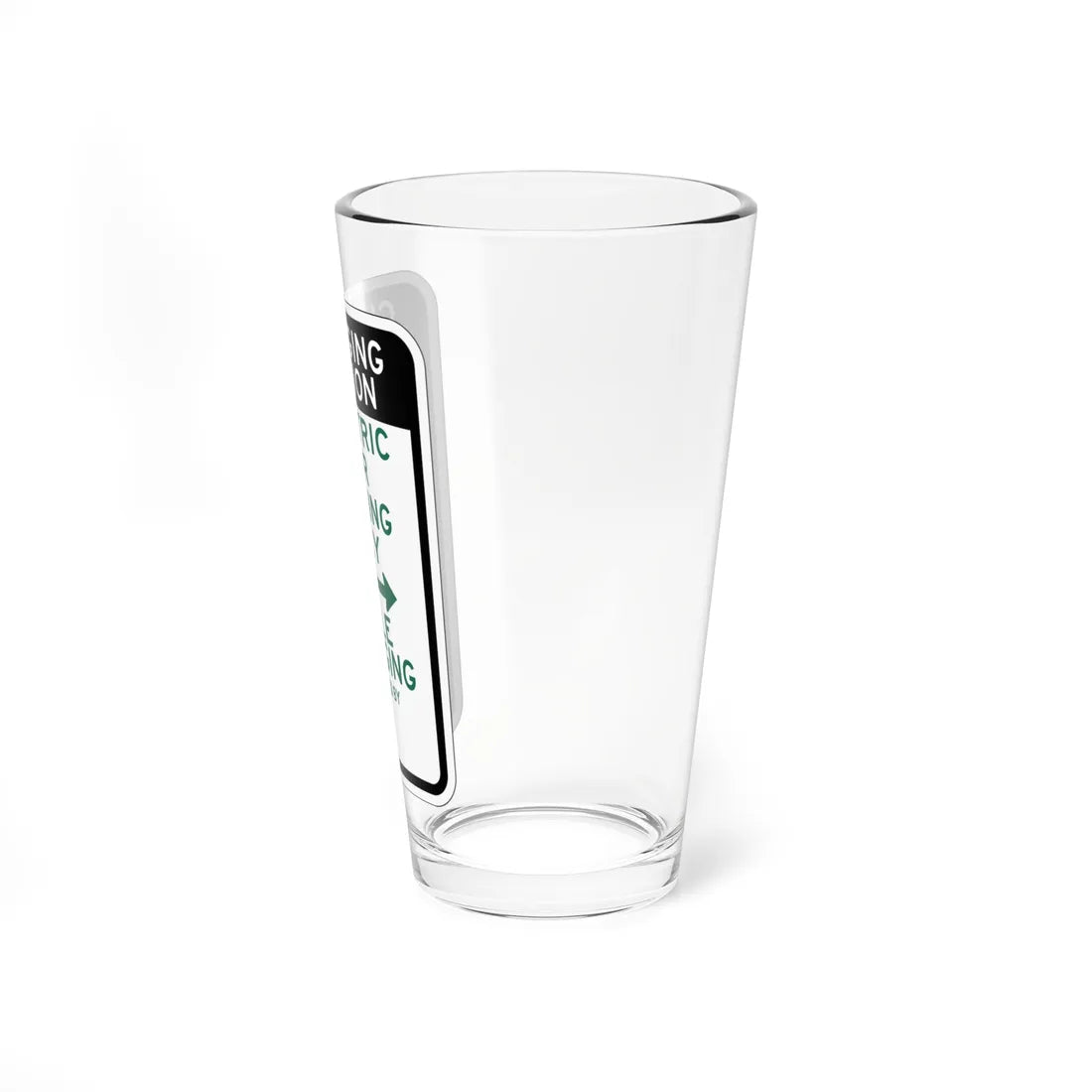 PBOT Road sign P3960 (Oregon) (Road Sign) Pint Glass 16oz - Go Mug Yourself