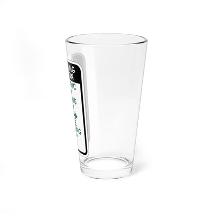 PBOT Road sign P3960 (Oregon) (Road Sign) Pint Glass 16oz - Go Mug Yourself