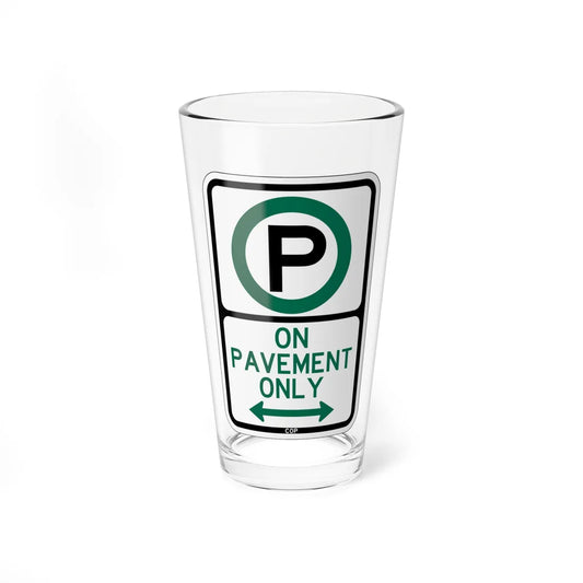 PBOT Road sign P3970 (Oregon) (Road Sign) Pint Glass 16oz 16oz - Go Mug Yourself