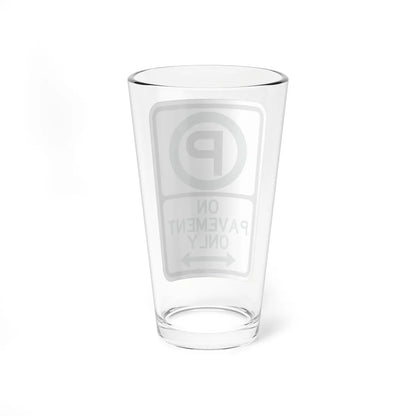 PBOT Road sign P3970 (Oregon) (Road Sign) Pint Glass 16oz - Go Mug Yourself