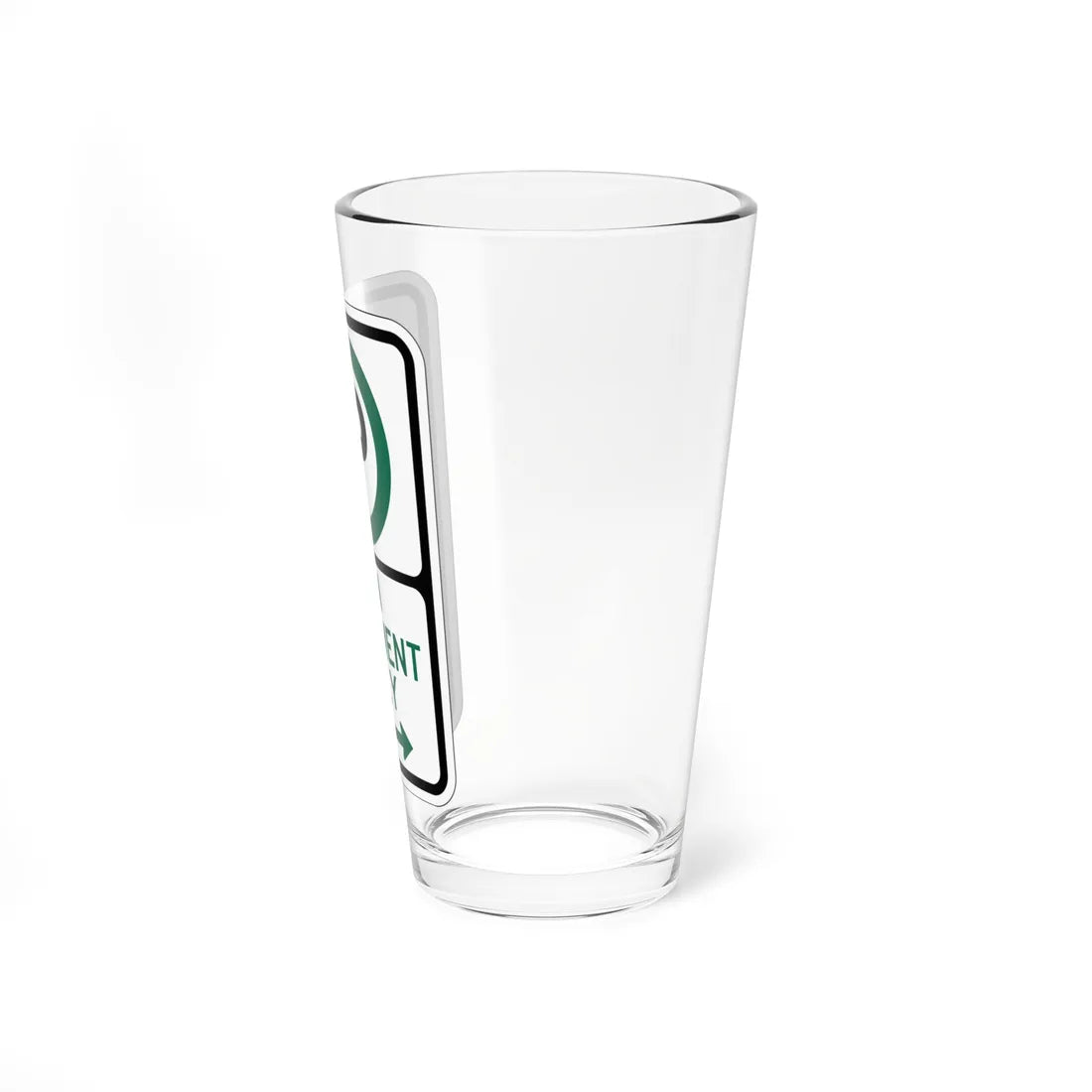 PBOT Road sign P3970 (Oregon) (Road Sign) Pint Glass 16oz - Go Mug Yourself
