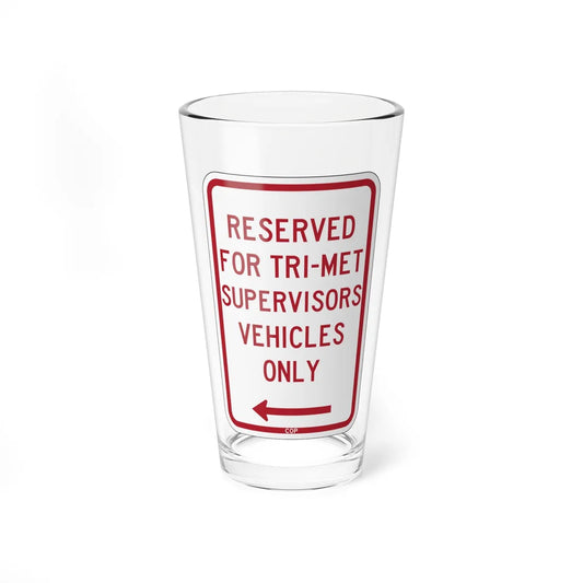 PBOT Road sign P4030 (Oregon) (Road Sign) Pint Glass 16oz 16oz - Go Mug Yourself