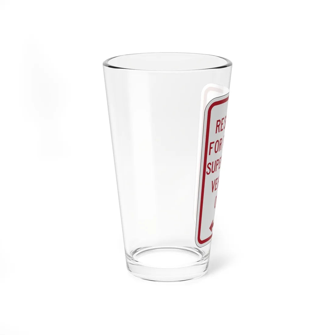 PBOT Road sign P4030 (Oregon) (Road Sign) Pint Glass 16oz - Go Mug Yourself