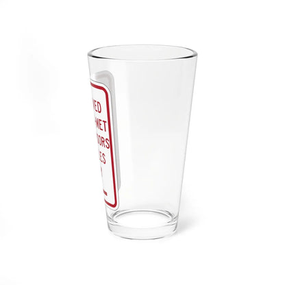 PBOT Road sign P4030 (Oregon) (Road Sign) Pint Glass 16oz - Go Mug Yourself