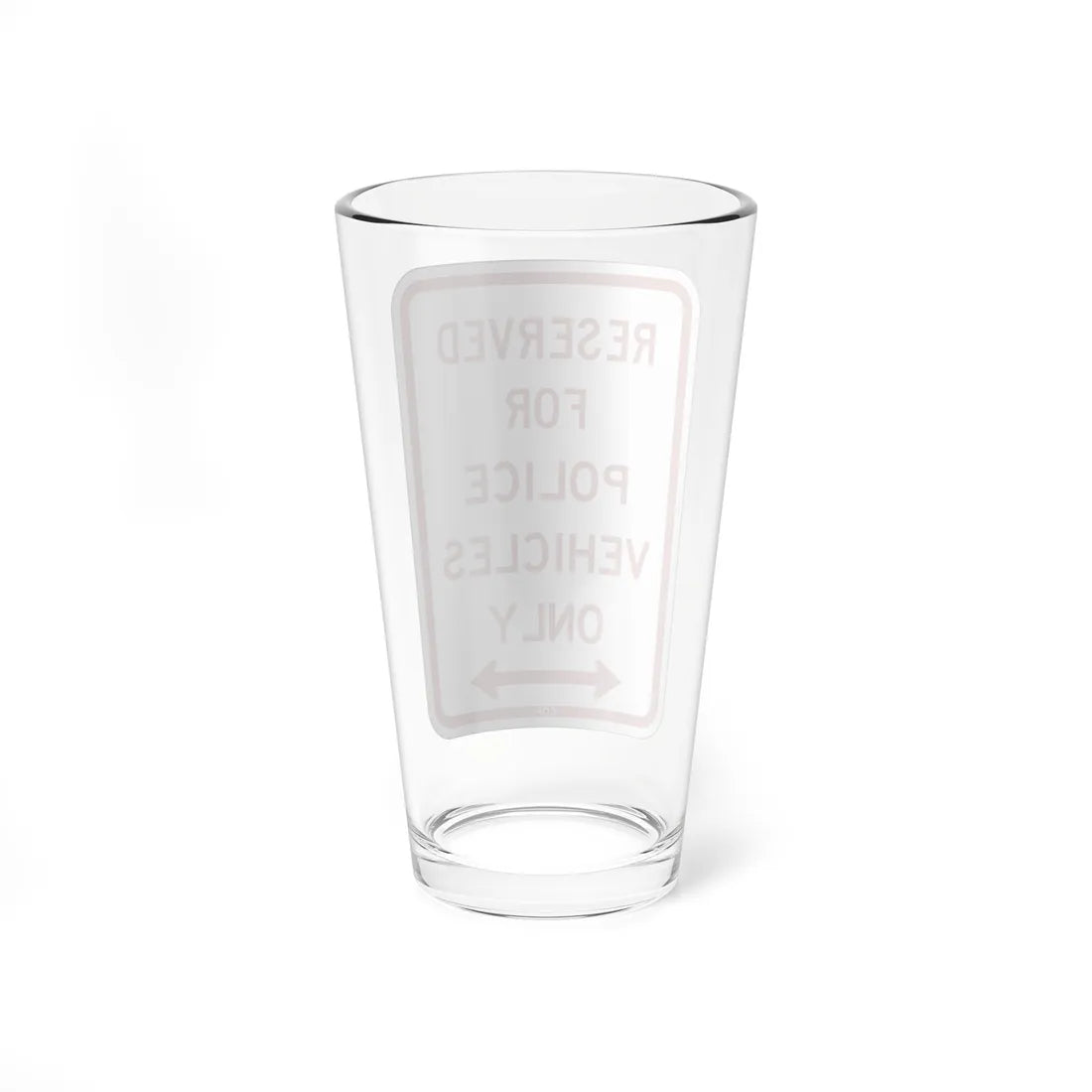 PBOT Road sign P4040D (Oregon) (Road Sign) Pint Glass 16oz - Go Mug Yourself