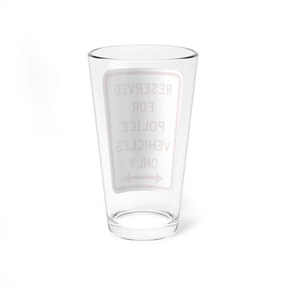 PBOT Road sign P4040D (Oregon) (Road Sign) Pint Glass 16oz - Go Mug Yourself