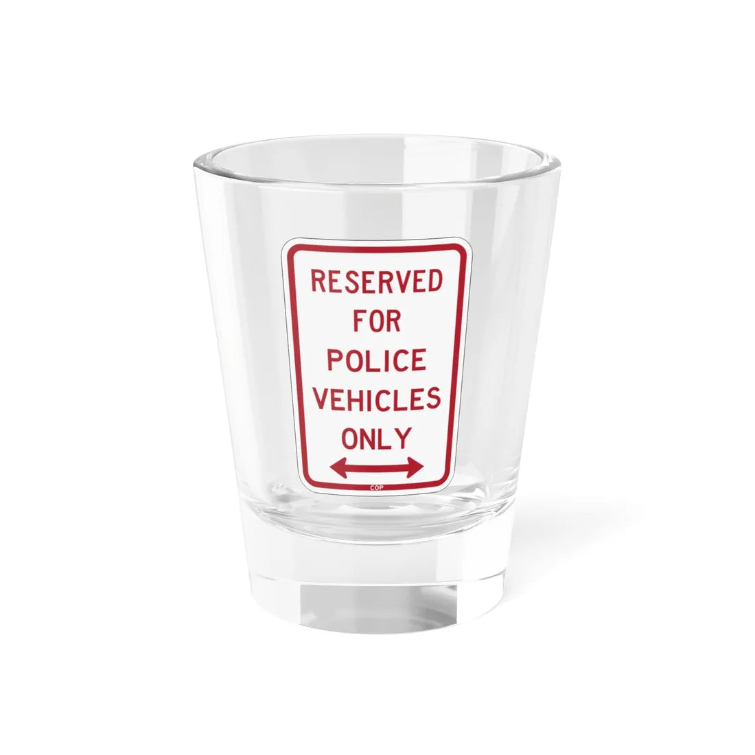 PBOT Road sign P4040D (Oregon) (Road Sign) Shot Glass 1.5oz 1.5oz - Go Mug Yourself