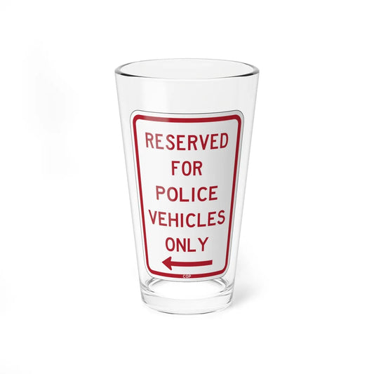 PBOT Road sign P4040L (Oregon) (Road Sign) Pint Glass 16oz 16oz - Go Mug Yourself