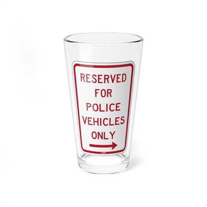 PBOT Road sign P4040R (Oregon) (Road Sign) Pint Glass 16oz 16oz - Go Mug Yourself