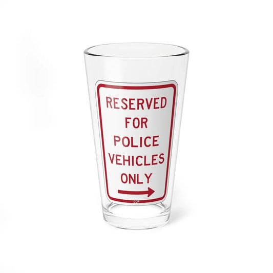 PBOT Road sign P4040R (Oregon) (Road Sign) Pint Glass 16oz 16oz - Go Mug Yourself