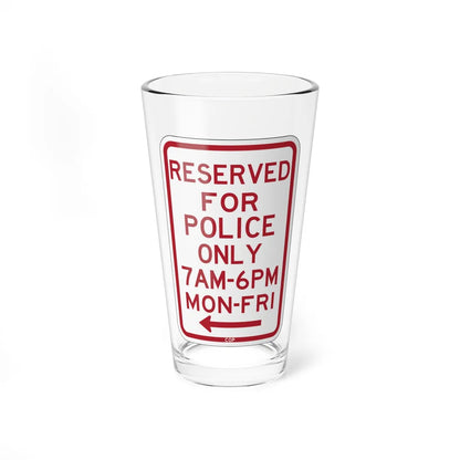 PBOT Road sign P4051 (Oregon) (Road Sign) Pint Glass 16oz 16oz - Go Mug Yourself