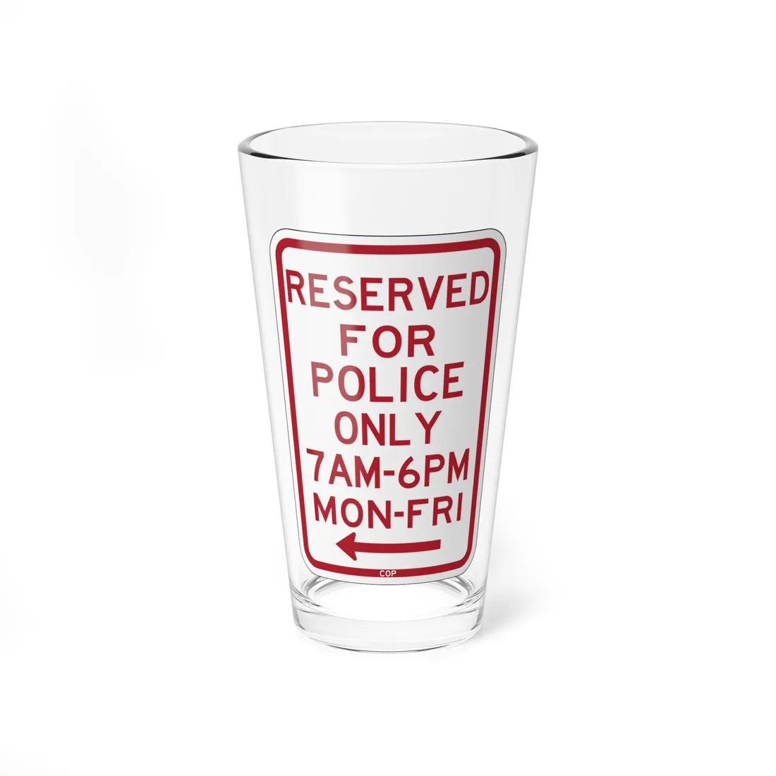 PBOT Road sign P4051 (Oregon) (Road Sign) Pint Glass 16oz - Go Mug Yourself