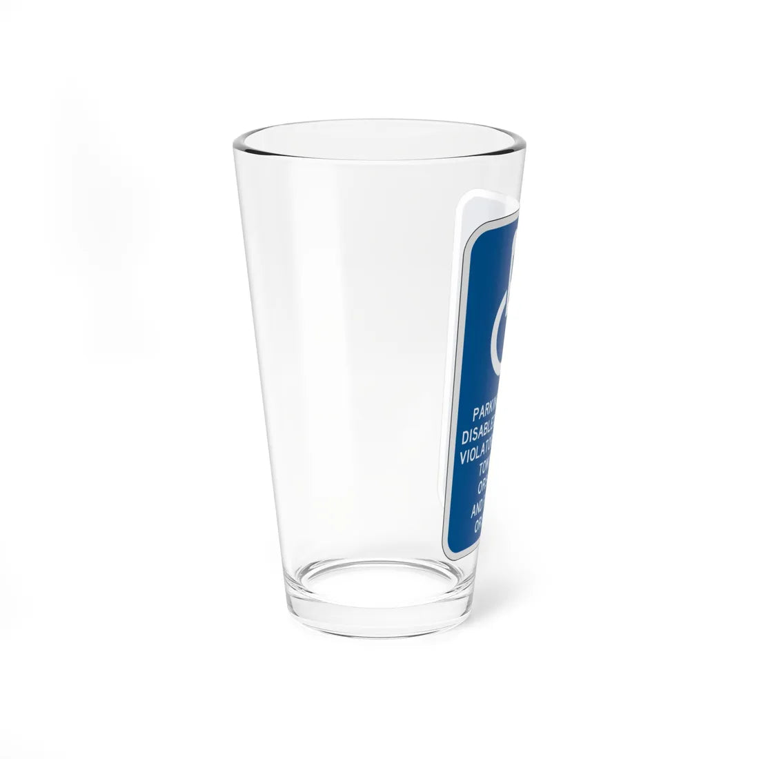PBOT Road sign P4065 (Oregon) (Road Sign) Pint Glass 16oz - Go Mug Yourself
