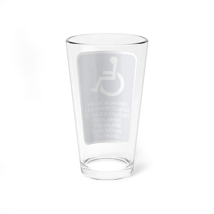 PBOT Road sign P4065 (Oregon) (Road Sign) Pint Glass 16oz - Go Mug Yourself