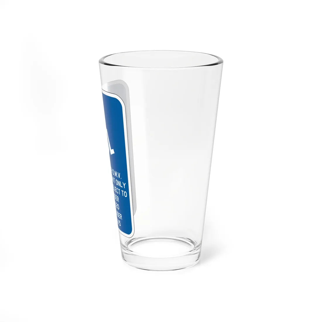 PBOT Road sign P4065 (Oregon) (Road Sign) Pint Glass 16oz - Go Mug Yourself