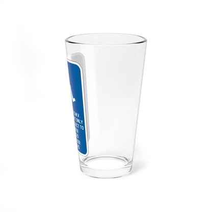 PBOT Road sign P4065 (Oregon) (Road Sign) Pint Glass 16oz - Go Mug Yourself