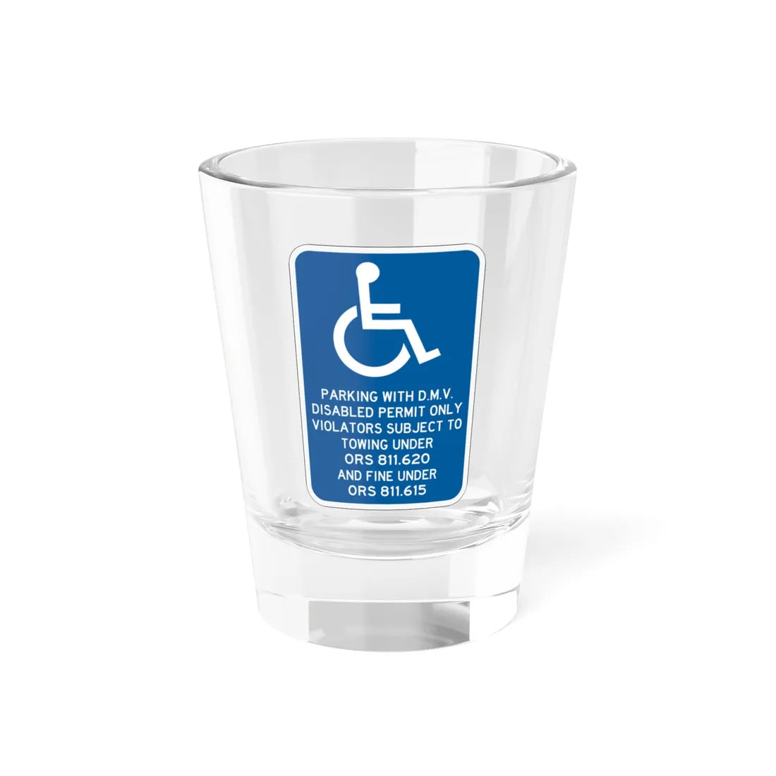 PBOT Road sign P4065 (Oregon) (Road Sign) Shot Glass 1.5oz 1.5oz - Go Mug Yourself