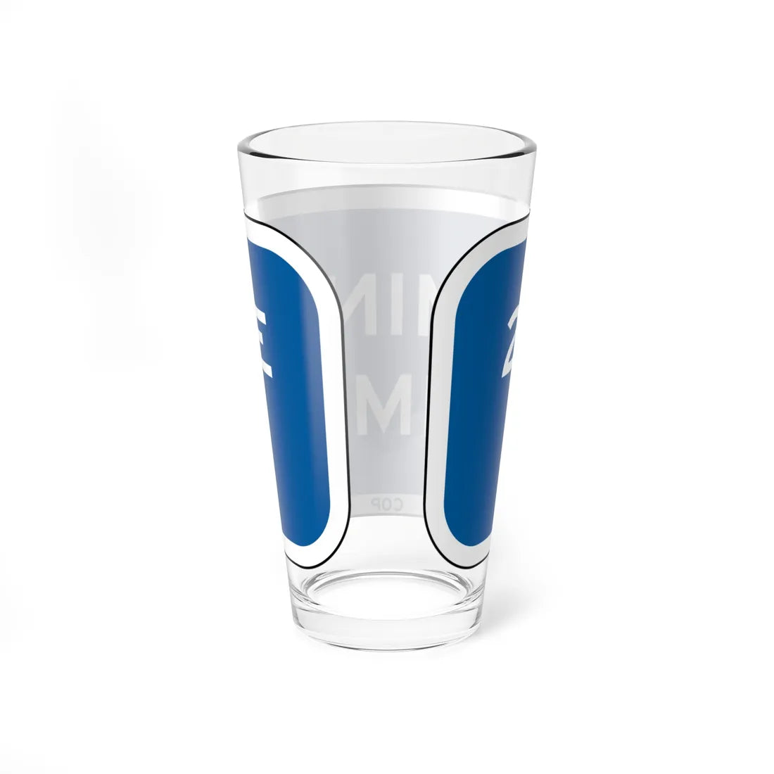 PBOT Road sign P4067 (Oregon) (Road Sign) Pint Glass 16oz - Go Mug Yourself