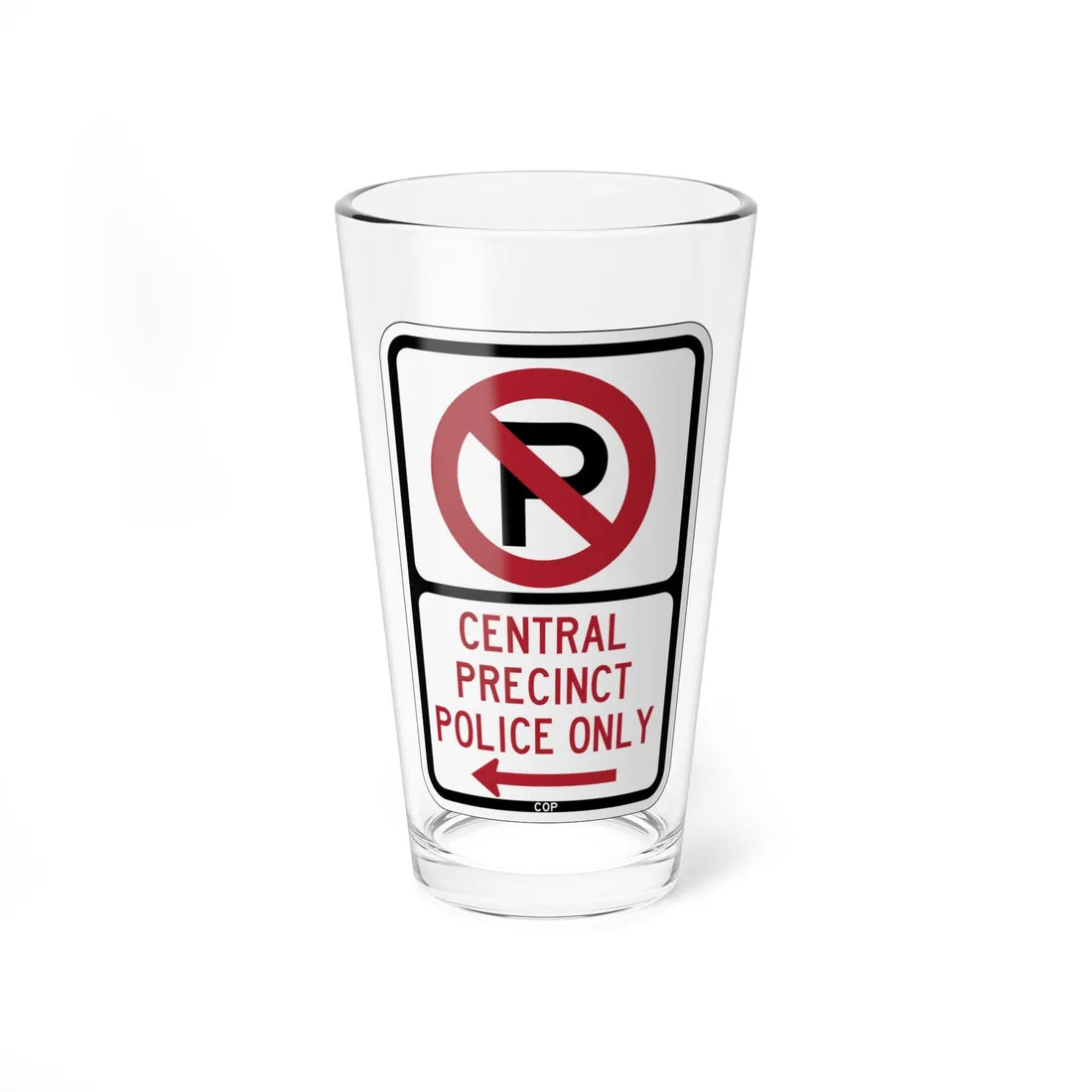 PBOT Road sign P4070L (Oregon) (Road Sign) Pint Glass 16oz 16oz - Go Mug Yourself