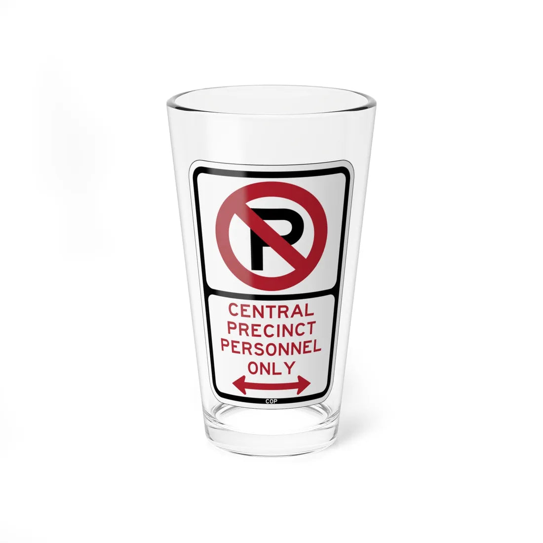 PBOT Road sign P4075D (Oregon) (Road Sign) Pint Glass 16oz 16oz - Go Mug Yourself
