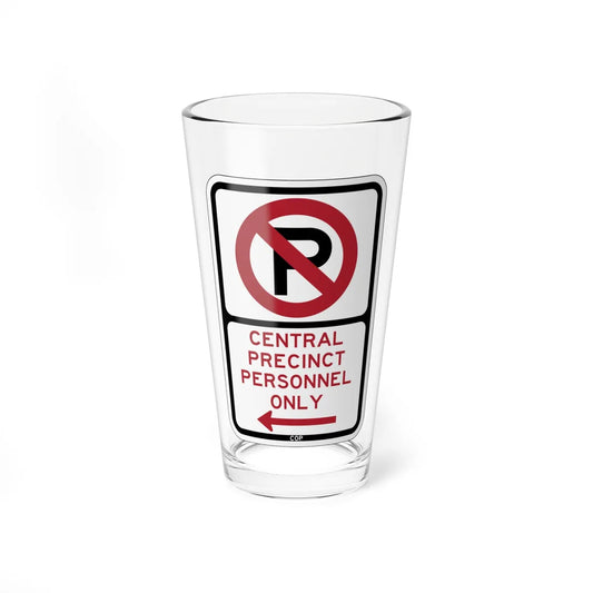 PBOT Road sign P4075L (Oregon) (Road Sign) Pint Glass 16oz 16oz - Go Mug Yourself