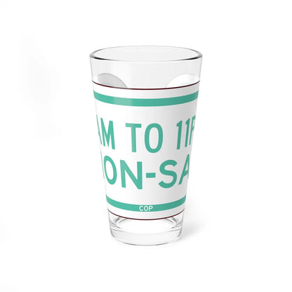 PBOT Road sign P4100 (Oregon) (Road Sign) Pint Glass 16oz 16oz - Go Mug Yourself