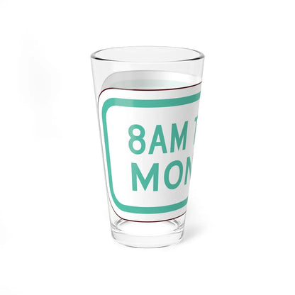 PBOT Road sign P4100 (Oregon) (Road Sign) Pint Glass 16oz - Go Mug Yourself