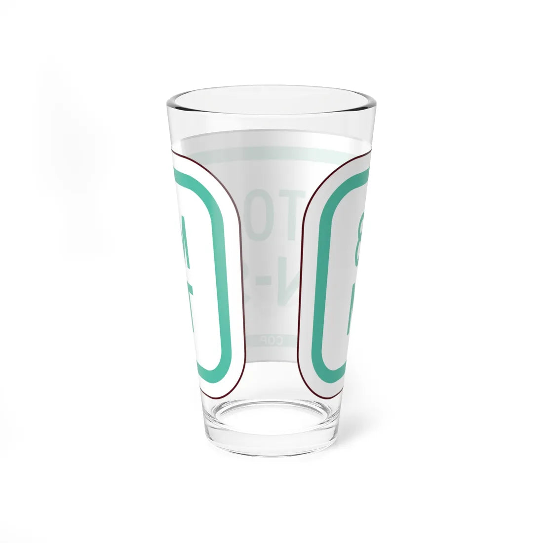 PBOT Road sign P4100 (Oregon) (Road Sign) Pint Glass 16oz - Go Mug Yourself