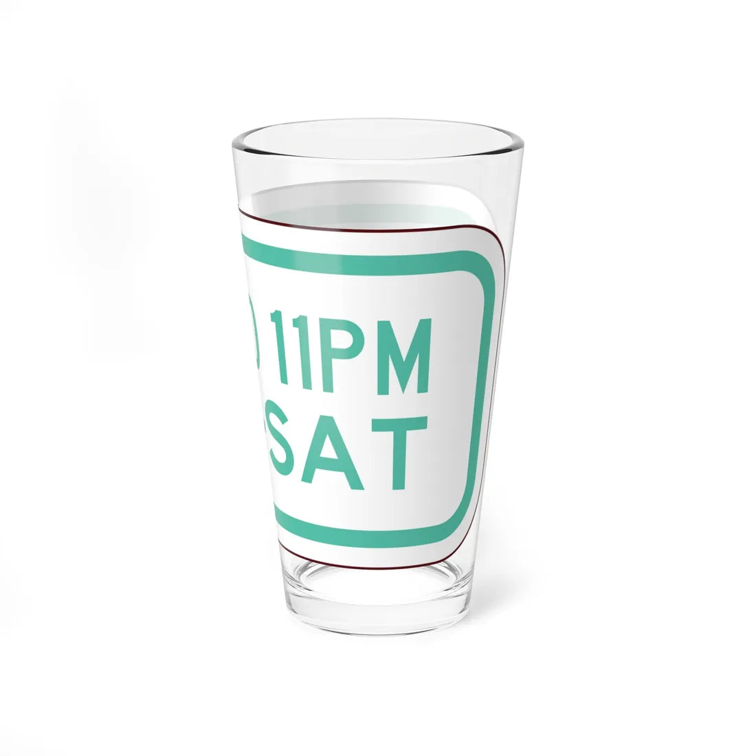 PBOT Road sign P4100 (Oregon) (Road Sign) Pint Glass 16oz - Go Mug Yourself
