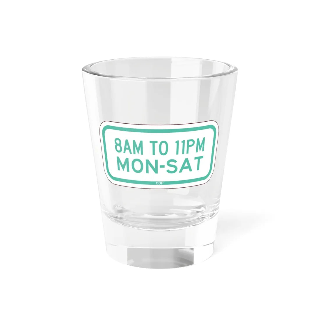 PBOT Road sign P4100 (Oregon) (Road Sign) Shot Glass 1.5oz 1.5oz - Go Mug Yourself