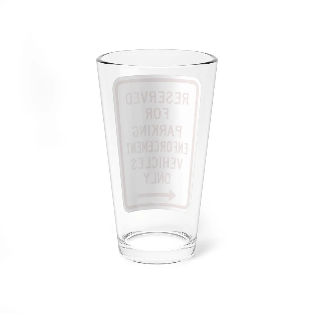 PBOT Road sign P4100L (Oregon) (Road Sign) Pint Glass 16oz - Go Mug Yourself