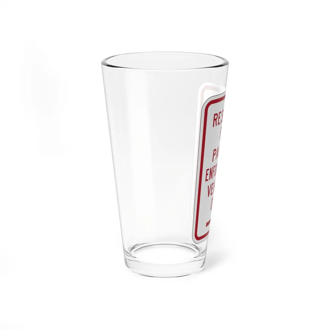 PBOT Road sign P4100R (Oregon) (Road Sign) Pint Glass 16oz - Go Mug Yourself