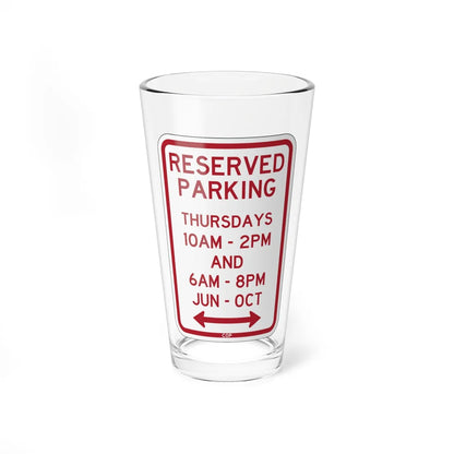 PBOT Road sign P4113D (Oregon) (Road Sign) Pint Glass 16oz 16oz - Go Mug Yourself