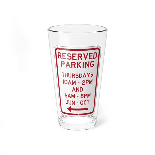 PBOT Road sign P4113L (Oregon) (Road Sign) Pint Glass 16oz 16oz - Go Mug Yourself