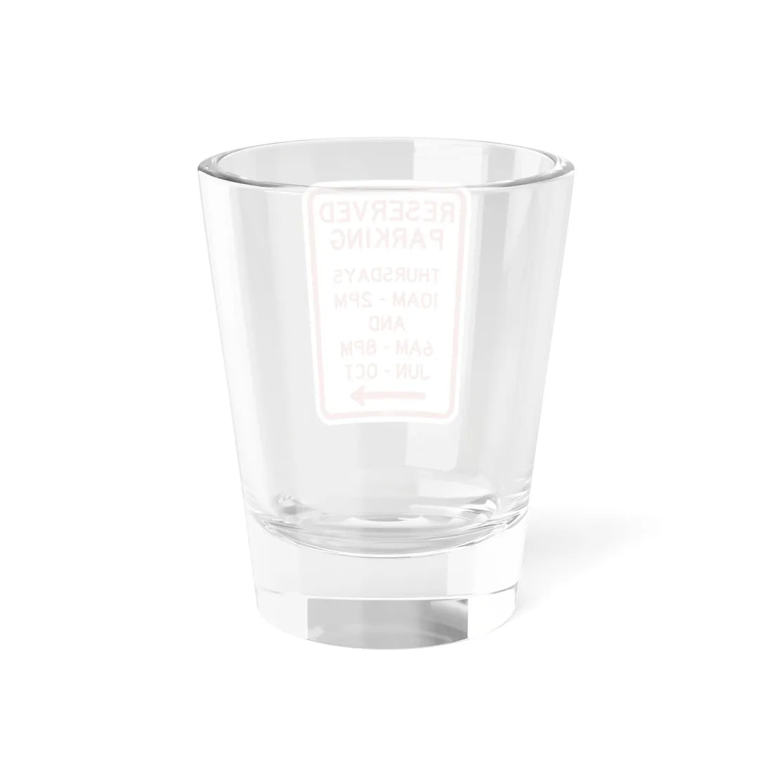 PBOT Road sign P4113R (Oregon) (Road Sign) Shot Glass 1.5oz - Go Mug Yourself
