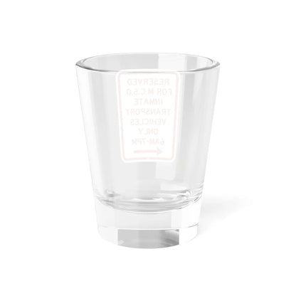 PBOT Road sign P4125L (Oregon) (Road Sign) Shot Glass 1.5oz - Go Mug Yourself