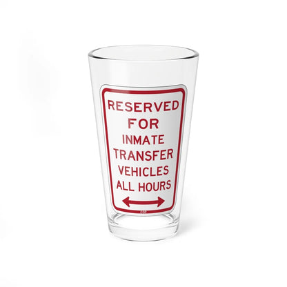 PBOT Road sign P4130D (Oregon) (Road Sign) Pint Glass 16oz 16oz - Go Mug Yourself