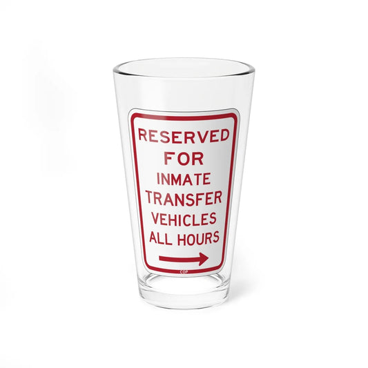 PBOT Road sign P4130R (Oregon) (Road Sign) Pint Glass 16oz 16oz - Go Mug Yourself