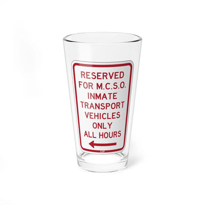 PBOT Road sign P4135L (Oregon) (Road Sign) Pint Glass 16oz 16oz - Go Mug Yourself