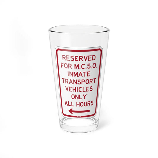 PBOT Road sign P4135L (Oregon) (Road Sign) Pint Glass 16oz 16oz - Go Mug Yourself