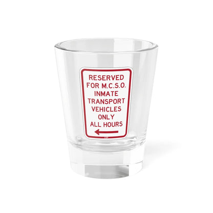 PBOT Road sign P4135L (Oregon) (Road Sign) Shot Glass 1.5oz 1.5oz - Go Mug Yourself