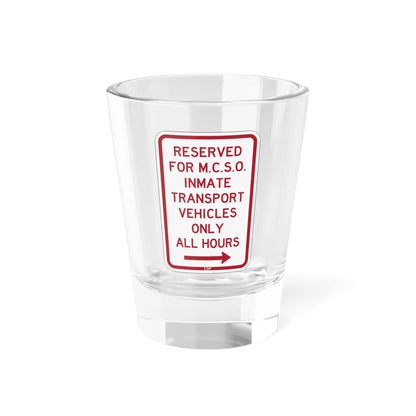 PBOT Road sign P4135R (Oregon) (Road Sign) Shot Glass 1.5oz 1.5oz - Go Mug Yourself