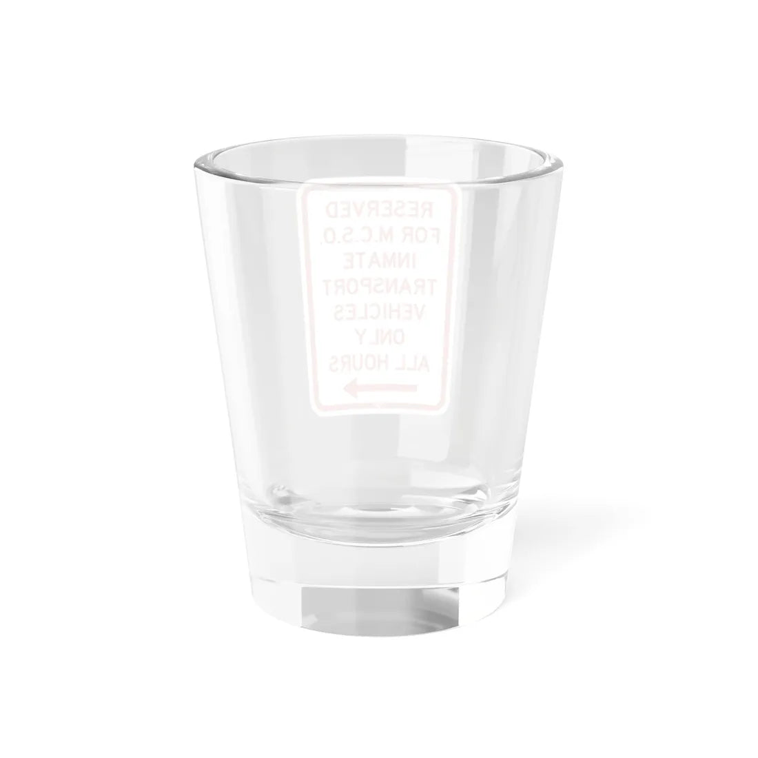 PBOT Road sign P4135R (Oregon) (Road Sign) Shot Glass 1.5oz - Go Mug Yourself