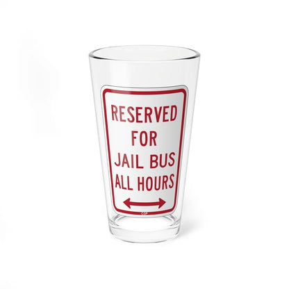 PBOT Road sign P4140D (Oregon) (Road Sign) Pint Glass 16oz 16oz - Go Mug Yourself